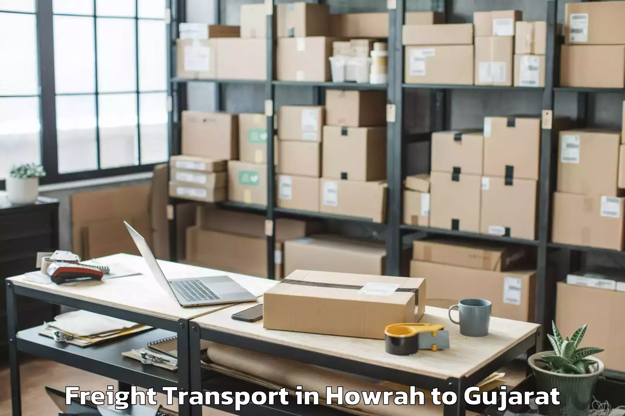 Book Your Howrah to Jodiya Bandar Freight Transport Today